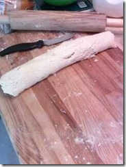 biscuit dough rolled